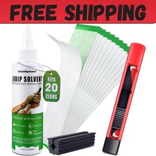 Grip Repair Kit for Regripping Golf Club Tapes, Solvent, Hook Blade,Clam