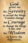 God Serenity Prayer Positive Inspiring Vintage Tin Sign Metal 8x12