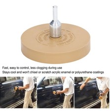 3.5in Rubber Eraser Wheel Pneumatic Adhesive Remover For Decal Graphics