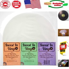 Archival Quality 50 LP Inner Sleeves - Protect Your 12" Vinyl Records Safely