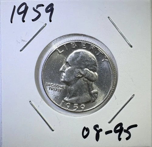 1959 25c SILVER Washington Quarter UNCIRCULATED (08-95)