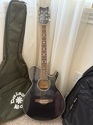 Daisy Rock Wildwood Acoustic/Electric Guitar in Rainbow Sparkle | eBay