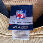 Vintage New Orleans Saints Reebook NFL Authentic Sideline Gold Hoodie XXL — photo 4