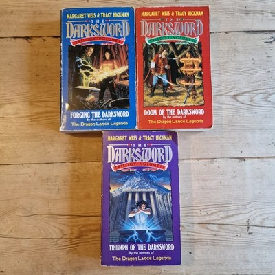 The Darksword Trilogy Forging Doom Of Triumph Paperback Weis & Hickman Bantham