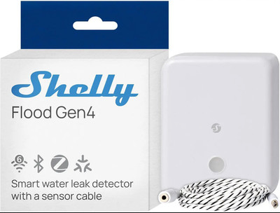 Shelly Flood Gen4 Smart Water Leak Detector Sensor Matter WiFI Zigbee Bluetooth