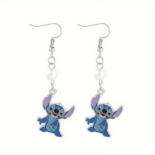Lilo & Stitch Earrings Choose Pink or Blue Angel (2T) *