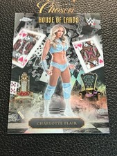 2026 Topps Chrome WWE Charlotte Flair House of Cards Refractor SP PANA