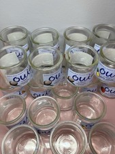 Lot of 24 Empty OUI Yogurt 5oz GLASS JARS 5oz each one