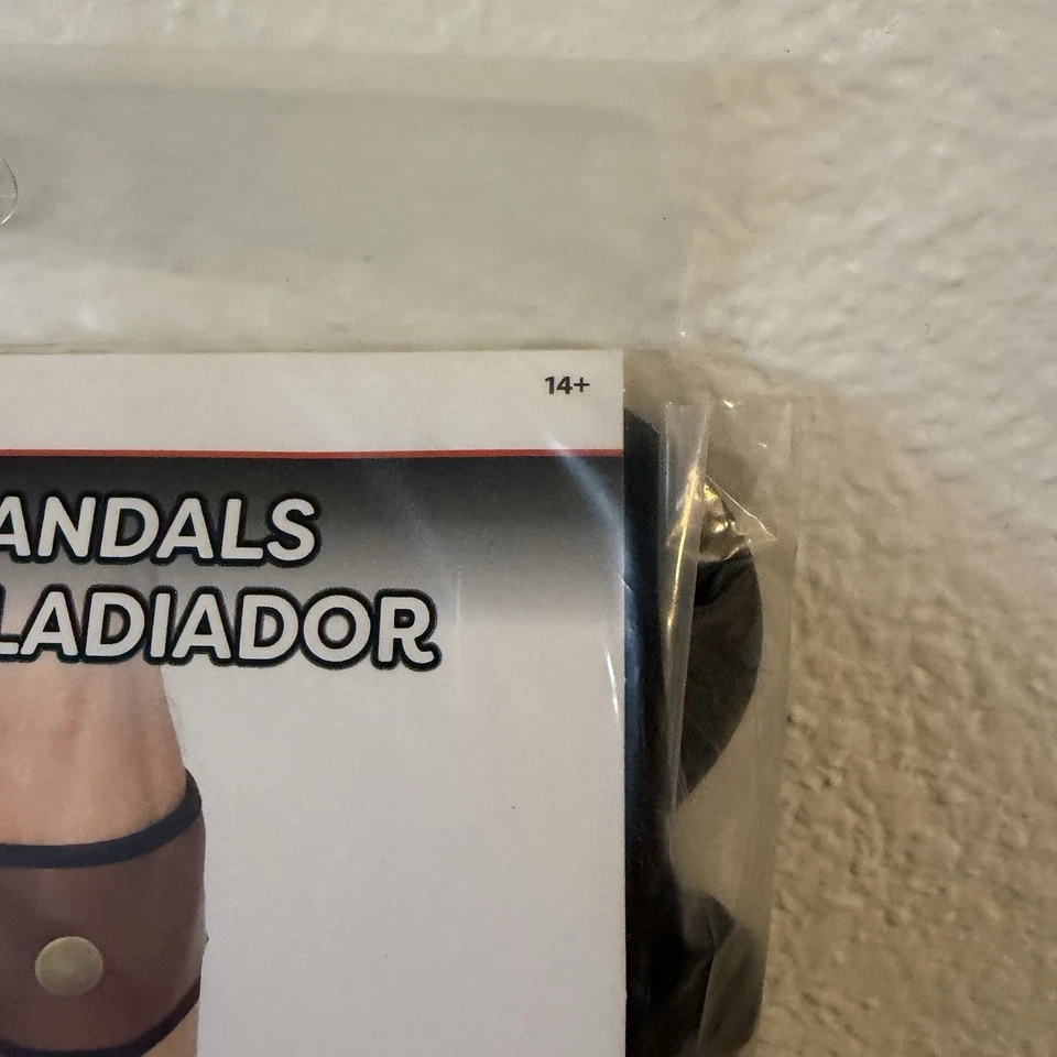 Sandalias Gladiador Hombre Disfraz Recreación Vestir Personaje Bíblico NUEVAS Foto 3 de 4
