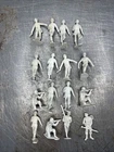Vintage LOT Of 16 Marx Navarone Plastic Toy WWII Soldiers White Gray Playset