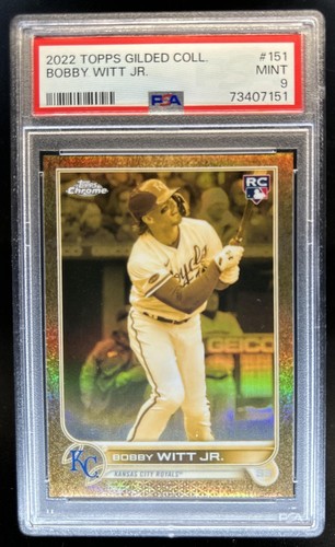 2022 Topps Gilded Bobby Witt Jr. RC Rookie #/199 Royals PSA 9