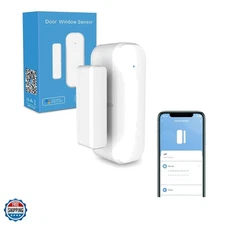 1-Pack Smart Door and Window Sensor, 2.4G WiFi Door Sensor, Tuya/Smart Life C...