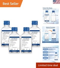 High Purity Sterile Normal Saline Solution 4 x 500mL Bottles Perfect for Labs