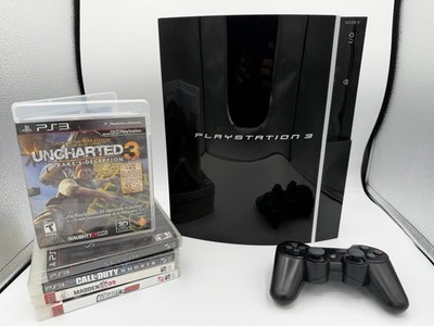 Sony PS3 Fat 320GB Refurbished Console CECHK01 Bundle MX-6 OEM SIXAXIS 5 Games