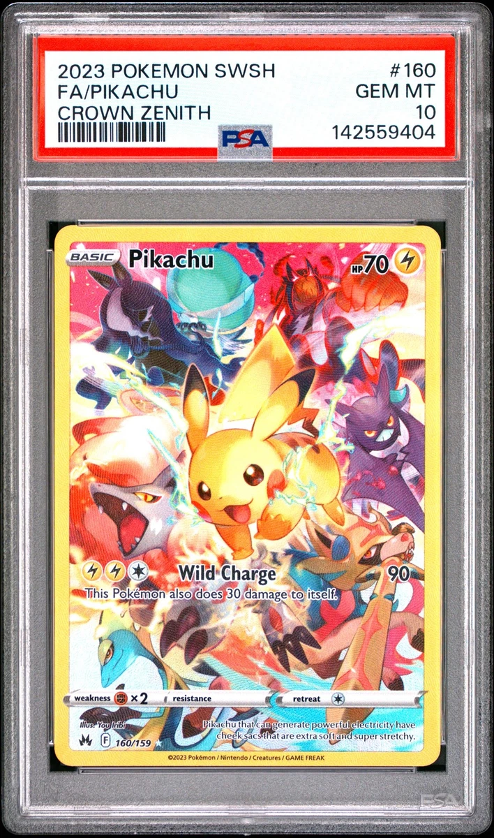 25+ Secret Rare Pikachu Pokémon TCG Grade 10 Individual