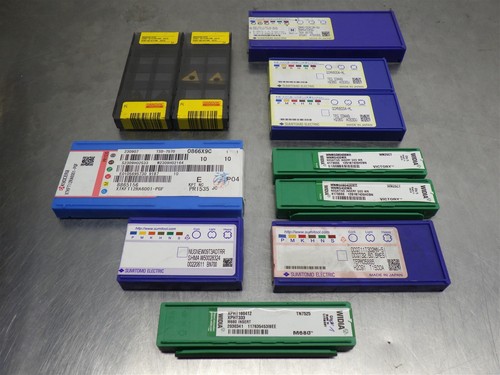 Lot Of 55 NEW! Assorted Carbide Insert -Various Size/Type/Brand (As Shown)