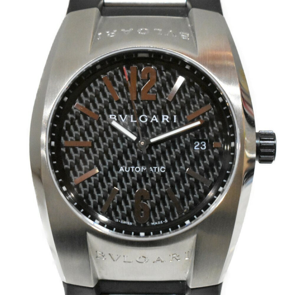 BVLGARI Ergon EG40S D14*** SS x Rubber Black Dial Automatic 40mm 