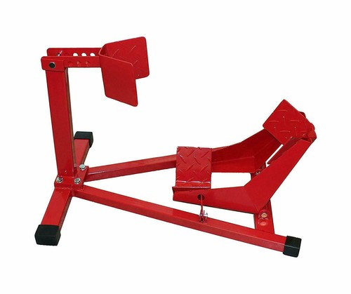 MOTORBIKE STAND PADDOCK GARAGE TRANSPORT MOTORCYCLE SCOOTER FRONT WHEEL CHOCK - Picture 11 of 12