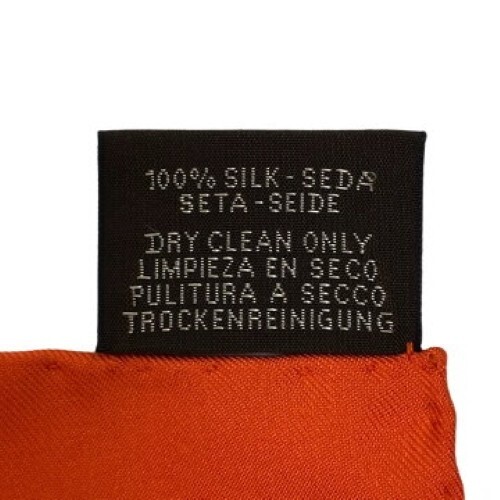 HERMES Scarf Carre 90 BOLDUC AU CARRE 100% Silk Orange Red Multi w/Box R4215 - Picture 8 of 9