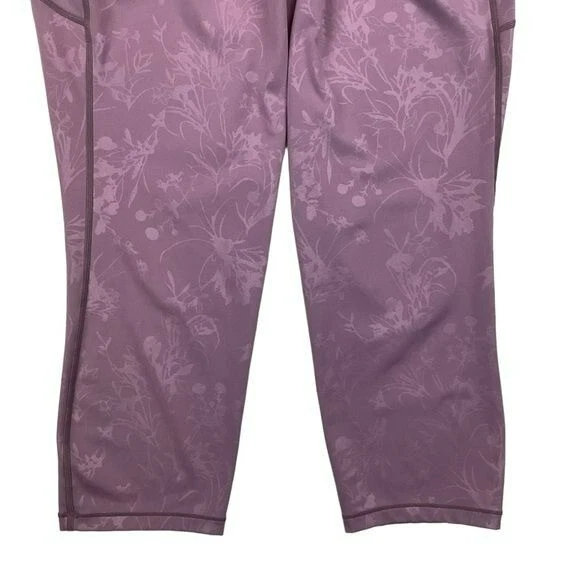 ZYIA Jogger Floral Capri Lavender Womens 12 - Image 3 of 4