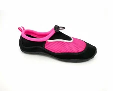 Water Shoes Beach Aqua Non Slip Shoes Black & Pink West Loop Women's Size S 5/6