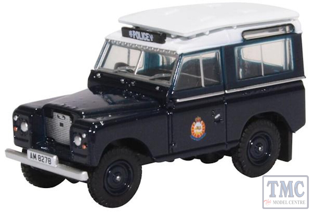 76LR2AS004 Oxford Diecast OO Gauge Land Rover Series II Hong Kong Police