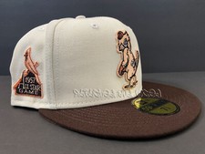 SPORTSWORLD ST. LOUIS CARDINALS OFF WHITE BROWN PEACH FITTED NOT HAT CLUB 7 5/8