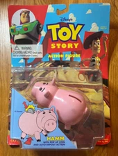 1995 Disney Toy Story Hamm Pop Up Coin Action Figure - NEW IN BOX
