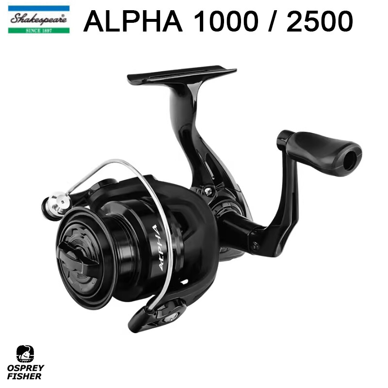 Shakespeare Alpha Spinning Fishing Reel For Beginner 1000/2500