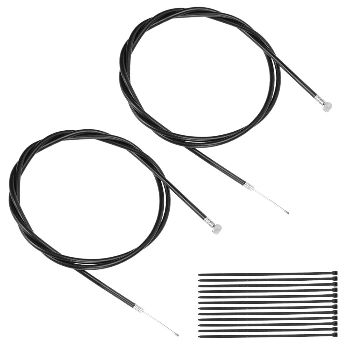 2pcs 60'' Universal Throttle Cable with 1/4'' Barrel End For Minibike Go Kart