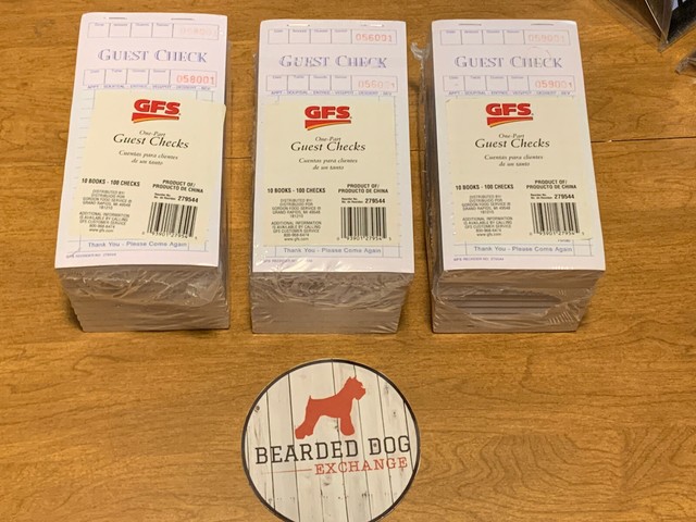 Gfs One Part Guest Checks 30 Books 100 Checks Each 3000 Checks For Sale Online Ebay