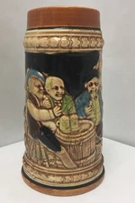 Vintage  7 " StyleCraft German Style Beer Mug Stein Glass