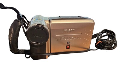 Sharp VL-E680 ViewCam 8 DIS LCD Digital Zoom Camcorder Cord Strap UNTESTED