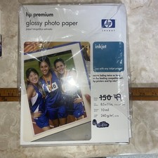 HP Premium Glossy Photo Paper Inkjet 8.5" x 11" 49 Sheet NOpenPackage