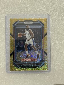 2022-23 Panini Prizm Monopoly Gold Money Shimmer Prizm /500 James Harden #68