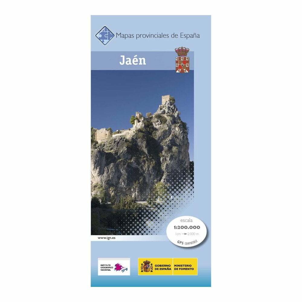 Spain Provincial Map: Jaen driving topographic 1:200K