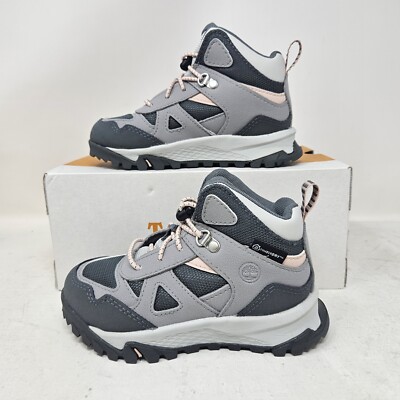 Toddler's Timberland Lincoln Peak WP Mid Hiker Boots / Grey Pink / TB0A5RNB 085