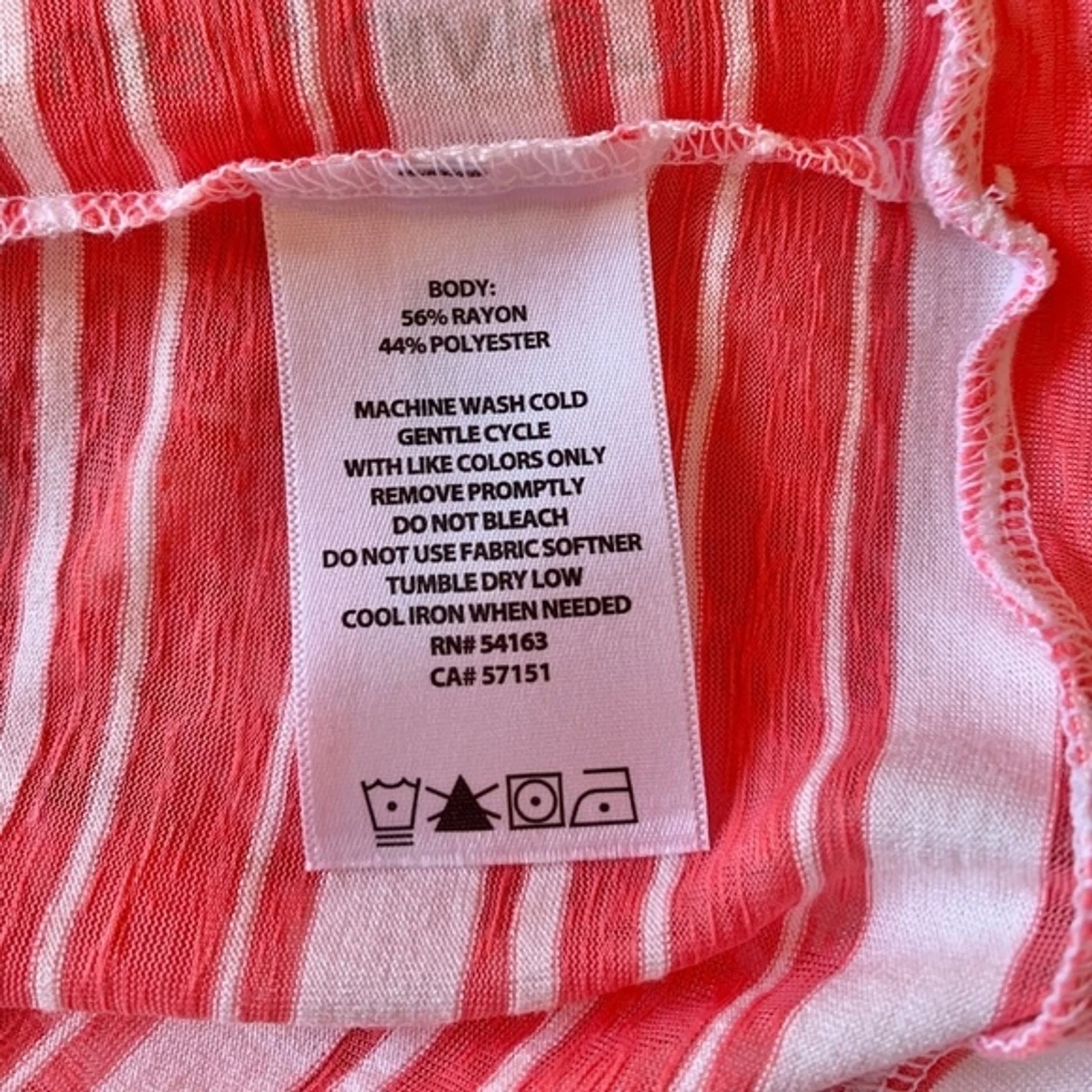 VETEMENTS Felpa con cappuccio Calvin Klein Sheer Performance Athletic rosa e bianca a righe taglia large