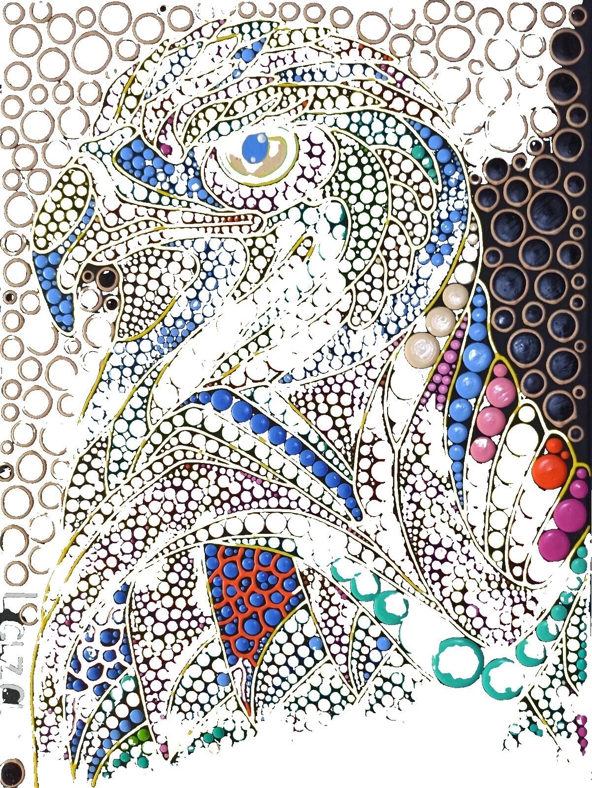 Dot Aves Pintura Arte