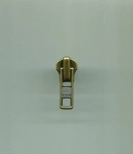 One Heavy Duty #7 Antique Brass Slider YKK for Metal Zipper New