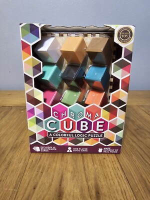 Chroma Cube Logic Game 25 Puzzles for Adults IQ Game Award Winning NEW 