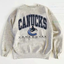Vancouver Canucks NHL Crewneck Sweatshirt Unisex Men Women S-5XL