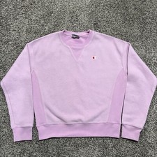 Vintage Y2K Champion Reverse Weave Med Pink Crewneck Sweatshirt Inside Out Rare 