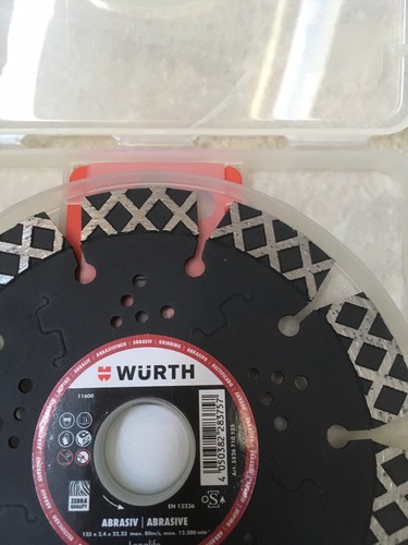 disque diamant professionnel WURTH longlife matériaux abrasif