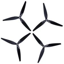 4Pcs HQ Macroquad Prop Tri Blade Propeller 7/8/9/10 inch CW CCW Propeller for RC