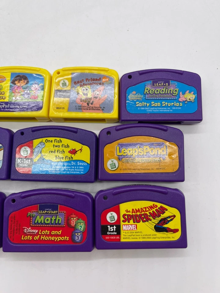 Lot of  (10) Leap Frog Cartridges LeapPad - Dora, SpongeBob, Monsters Inc. etc - Image 3 of 3