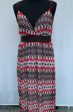 Angeleye Multicoloured Chiffon Maxi Dress Size S/M