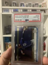 FERNANDO TATIS JR RC 2019 TOPPS CHROME BASE PSA 10 GEM-MT PADRES #203