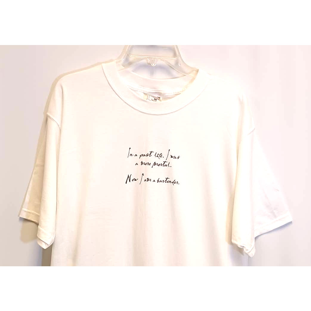 90s XL BARTENDERS ARE GODS Graphic T-Shirt from Finlandia Vodka - NEW & RARE