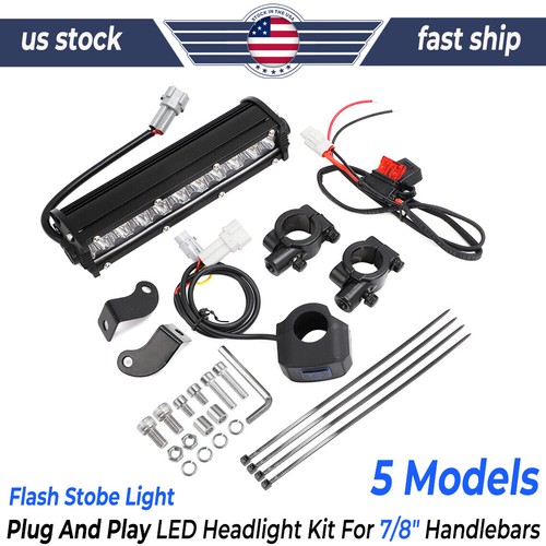 For Honda CRF125 CRF150F CRF250R CRF450R Led Headlight Light Bar Lighting Kit For Honda CRF125 CRF150F CRF250R CRF450R Led Headlight Light Bar Lighting Kit